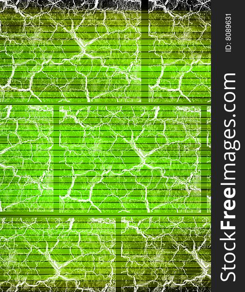 Green background with bright effects. Abstract illustration. Green background with bright effects. Abstract illustration