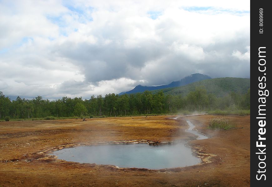 Hot springs of Kamchatka, Nalichevo. Hot springs of Kamchatka, Nalichevo