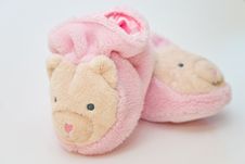Baby S Bootee For Girl Royalty Free Stock Images