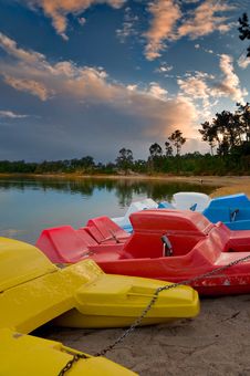 Pedal Boats Royalty Free Stock Photos