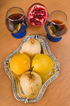 Wine And Fruit. Royalty Free Stock Photo Wine And Fruit. Royalty Free Stock Photo