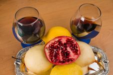 Wine And Fruit. Stock Images Wine And Fruit. Stock Images