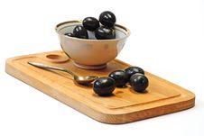 Olive In White Cup Royalty Free Stock Photo Olive In White Cup Royalty Free Stock Photo