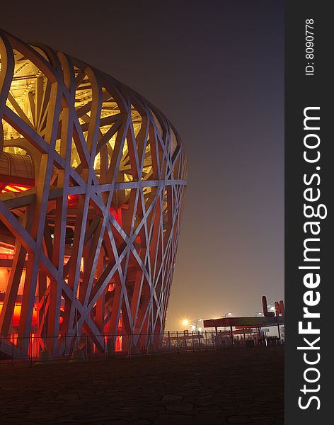 Night Scenes Of National Stadium-the Nest