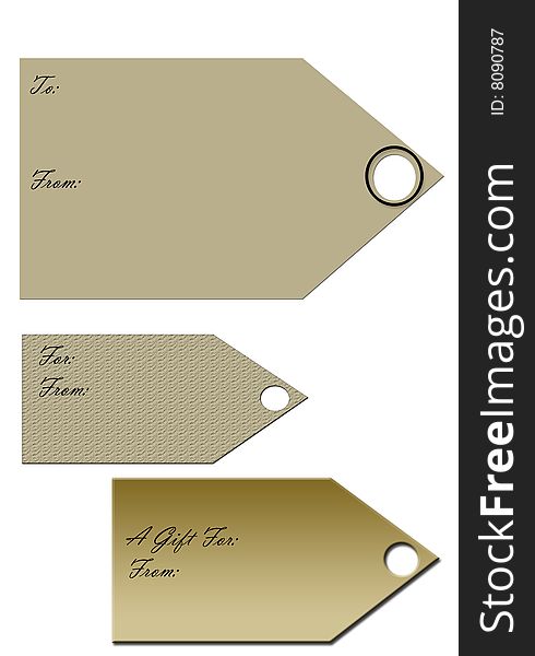 Antique style gift tags with vintage finish and basic cursive text. Antique style gift tags with vintage finish and basic cursive text.