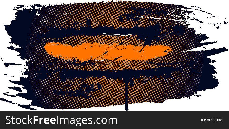 Grunge Orange Banner