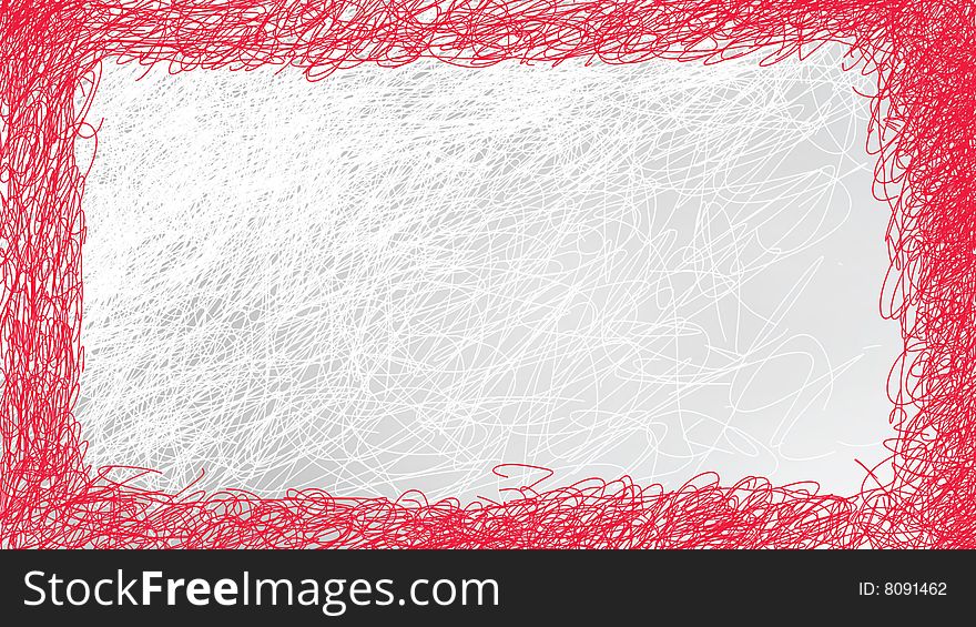 Red and white abstract texture frame. Red and white abstract texture frame