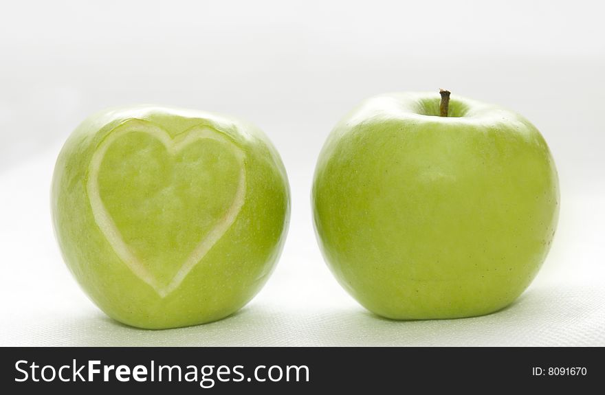 Apples With Hearts