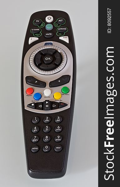 Close-up of tv remote control