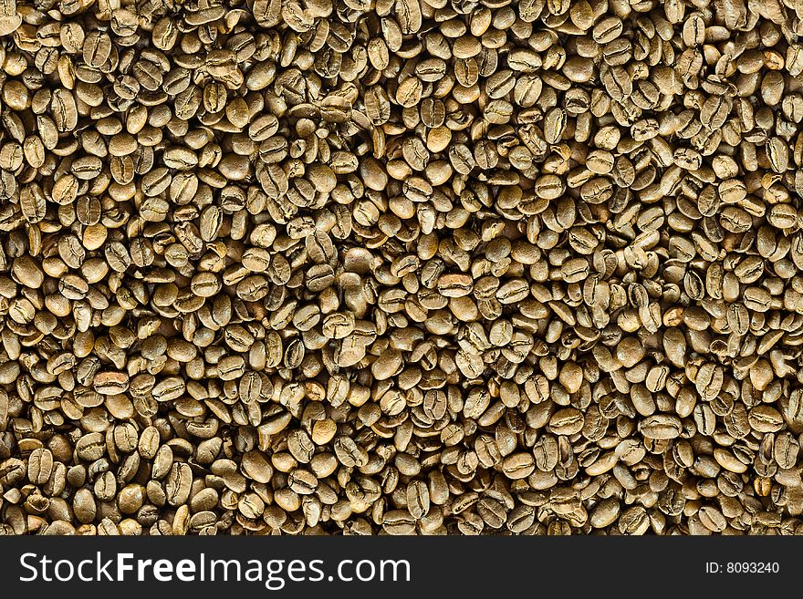 Many arabica brown coffee beens (seamless texture)