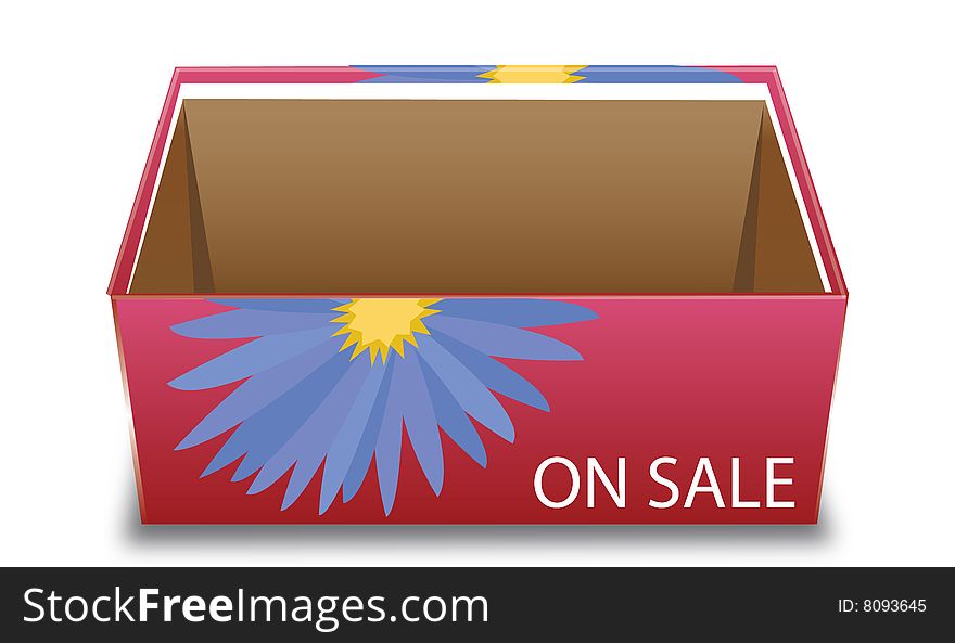 Flower Open Box with On Sale message