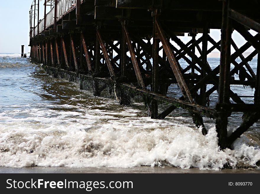 Crashing Waves and Pier