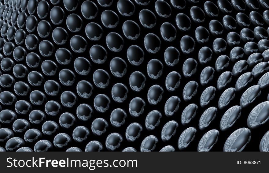 Background with balls in motion