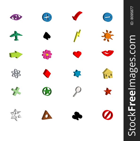 Vector symbols icons