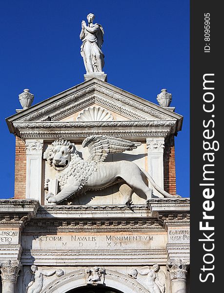 Lion with wings - symbol of Venice, Italy