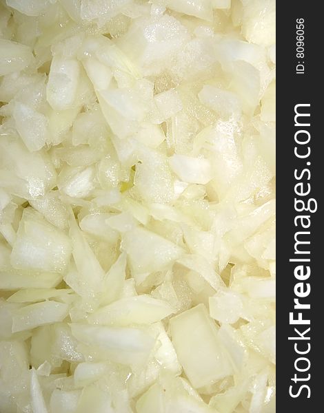 Close up abstract photo of chopped onions. Close up abstract photo of chopped onions