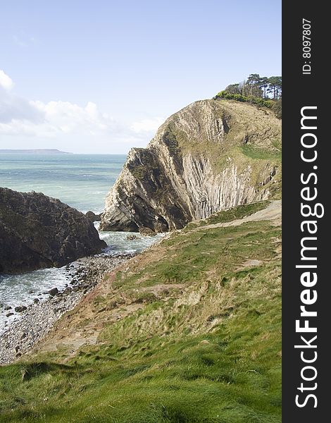 Scenic view on Dorset coast in southern England. Scenic view on Dorset coast in southern England