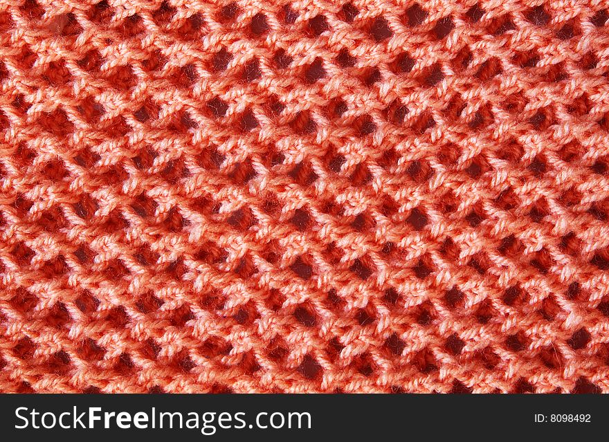 Red wool handmade textured background. Red wool handmade textured background