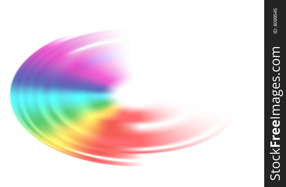 Rainbow drop, vector illustration, AI file included