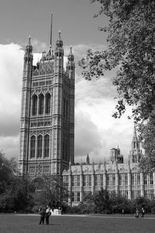 Houses Of Parliament In Black & White Stock Images Houses Of Parliament In Black & White Stock Images