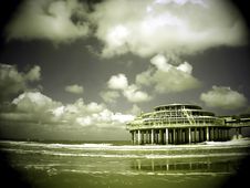 Seafront And Pier Royalty Free Stock Images Seafront And Pier Royalty Free Stock Images