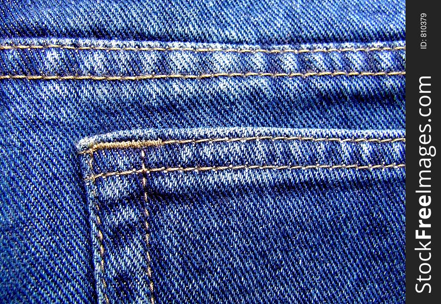 Detail of blue jeans man's pants. Detail of blue jeans man's pants