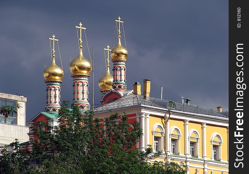 Domes Of Moscow Cremlin