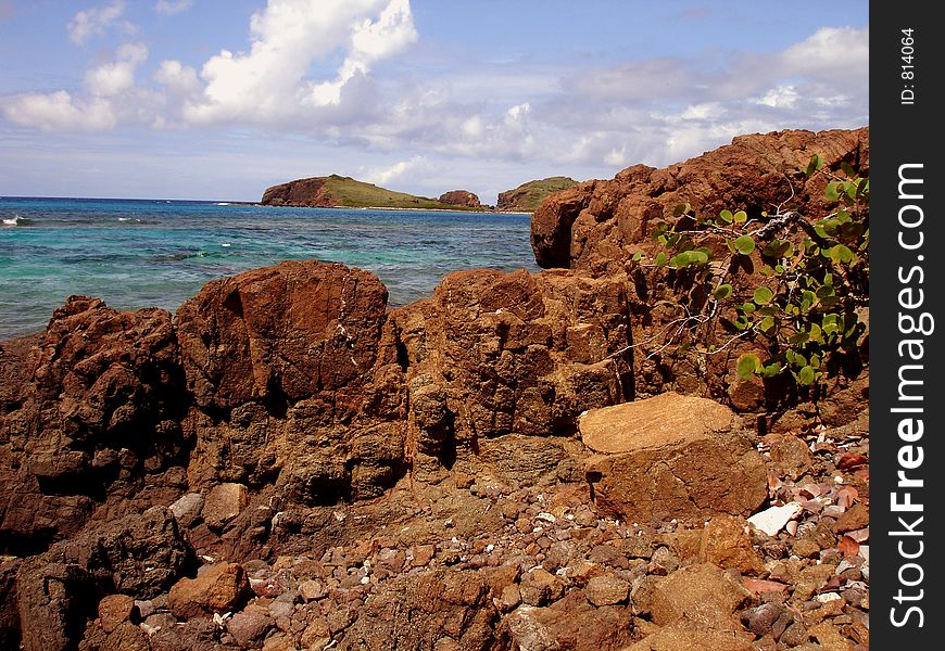 View of Island In Culebra a territory of Puerto Rico. View of Island In Culebra a territory of Puerto Rico