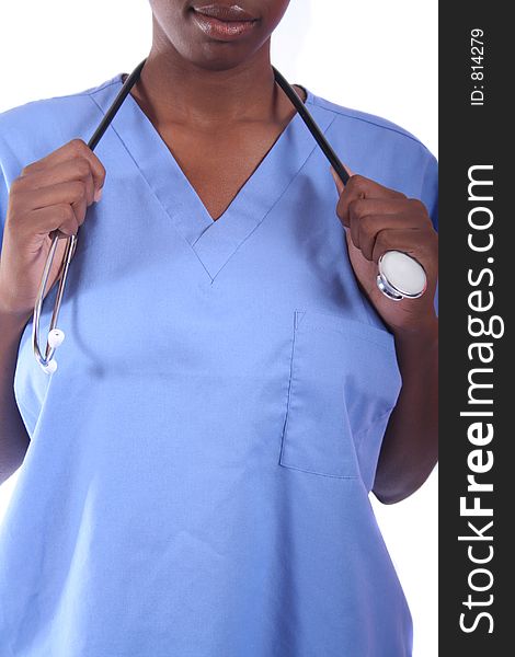 African American Medical Worker - Nurse - Doctor. African American Medical Worker - Nurse - Doctor