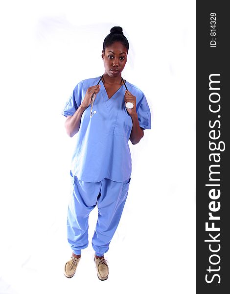 African American Medical Worker - Nurse - Doctor. African American Medical Worker - Nurse - Doctor