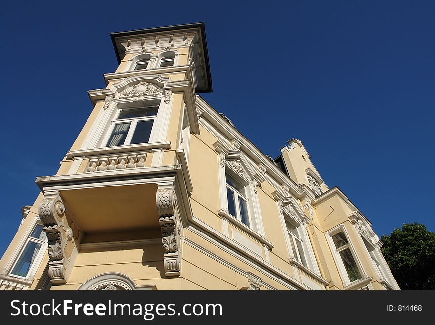 A gorgeous oriel window house in the federal state of Lower Saxony in Germany.