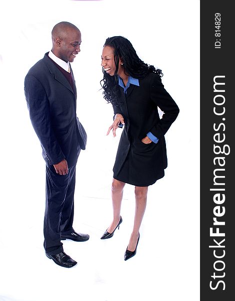 African American Business Man and Woman. African American Business Man and Woman