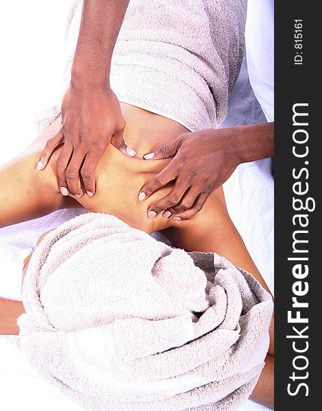 African American Couple - Massage - Relaxing. African American Couple - Massage - Relaxing