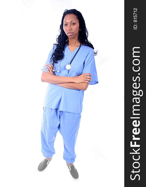 African American Medical Worker - Nurse - Doctor. African American Medical Worker - Nurse - Doctor