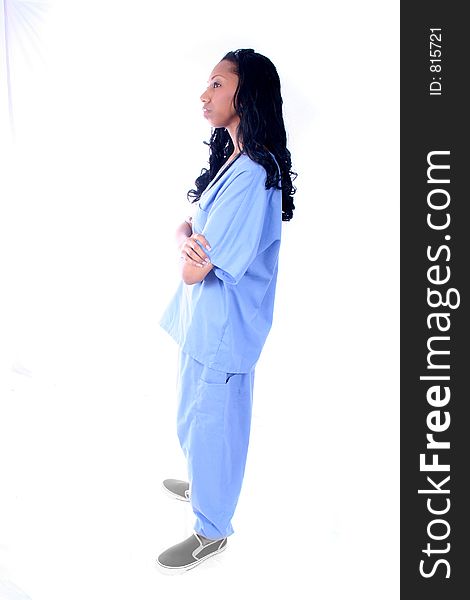 African American Medical Worker - Nurse - Doctor. African American Medical Worker - Nurse - Doctor