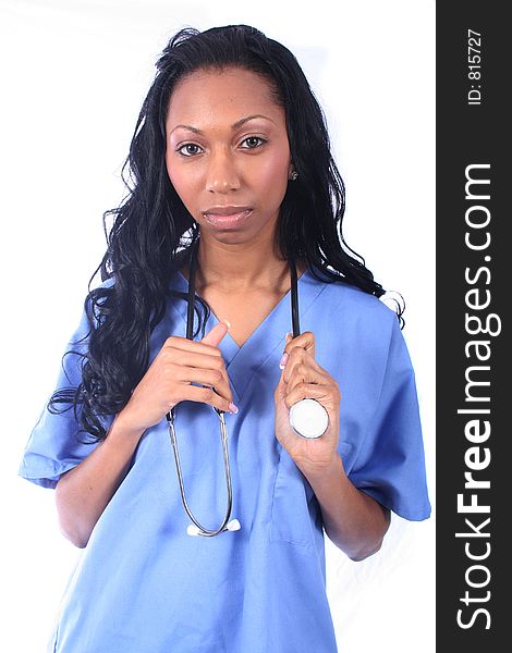 African American Medical Worker - Nurse - Doctor. African American Medical Worker - Nurse - Doctor
