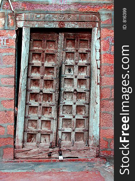 Old door,Jaislamar India. Old door,Jaislamar India.