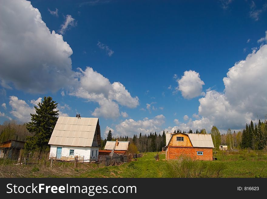 Country house. Sibir. Russia