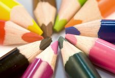 Colored Pencil Crayons Royalty Free Stock Images