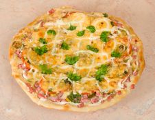 Home Made Pizza Royalty Free Stock Photo Home Made Pizza Royalty Free Stock Photo