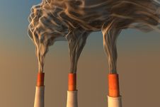 Smoking Chimneys Royalty Free Stock Photos Smoking Chimneys Royalty Free Stock Photos