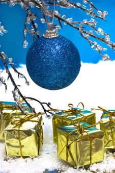 Blue Christmas Ball Stock Images Blue Christmas Ball Stock Images