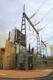Power Plant Transformer Royalty Free Stock Image Power Plant Transformer Royalty Free Stock Image