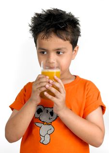 Boy Drinking A Glass Of Juice Royalty Free Stock Photos Boy Drinking A Glass Of Juice Royalty Free Stock Photos