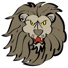 Free Cartoon Lion Face Stock Photo - 8106650