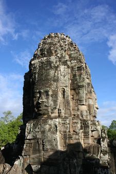Faces At Bayon Temple Stock Images Faces At Bayon Temple Stock Images