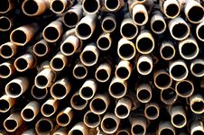 The Round Iron Tubes Royalty Free Stock Images The Round Iron Tubes Royalty Free Stock Images
