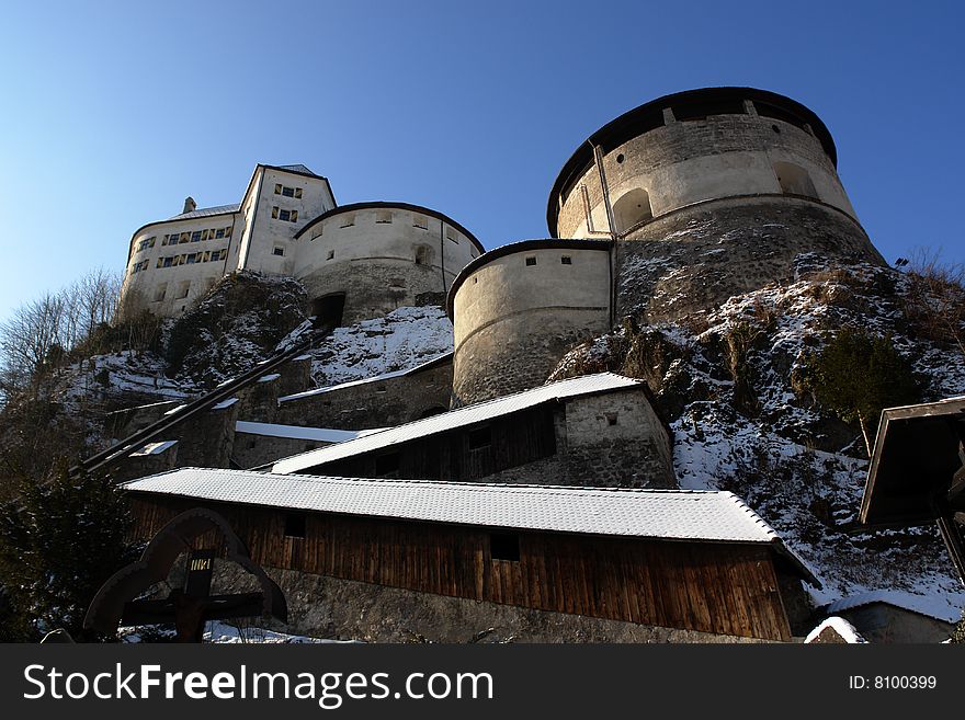 The Historical Castle in Kufstein City at the top of the Rock, Tirol, Austria . The Historical Castle in Kufstein City at the top of the Rock, Tirol, Austria .