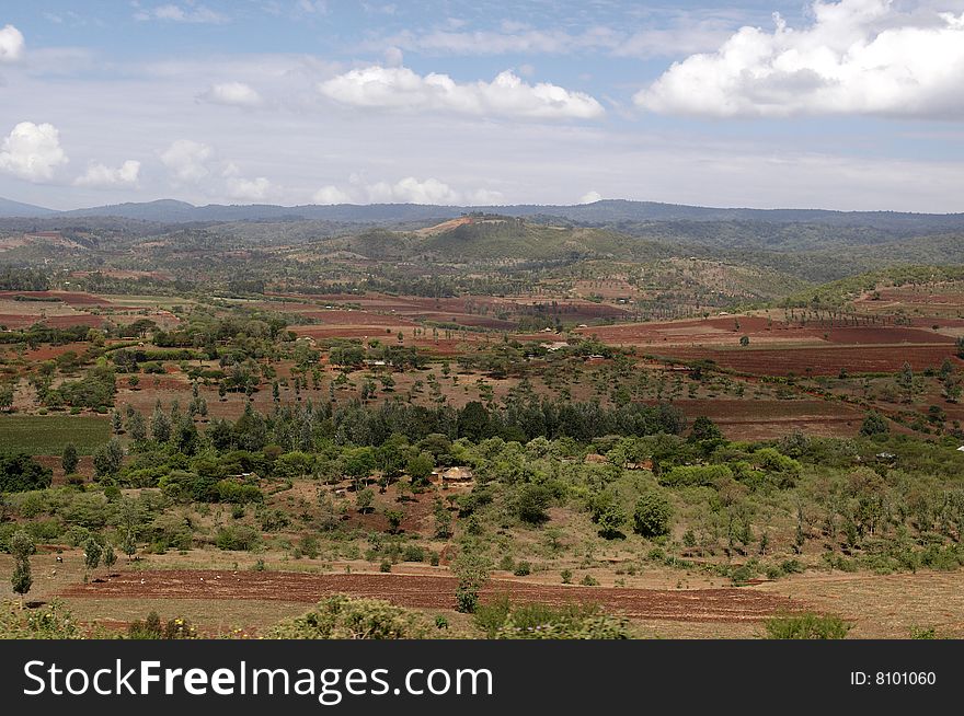 Rural view in Africa. Tanzania