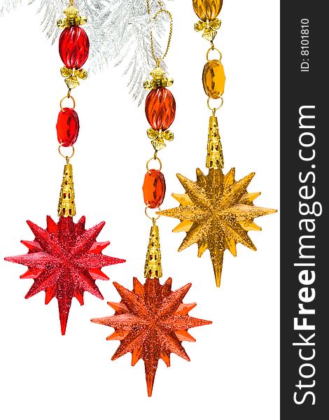 Red Decoration Star Isolated
